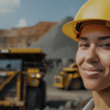El futuro de la minería en acción, con operaciones en campo y maquinaria moderna.
